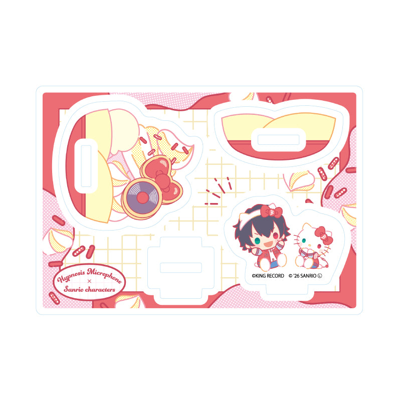 ゆらゆらアクリルスタンド ヒプノシスマイク SANRIO NAKAYOKU EDIT 01 山田一郎×ハローキティ(コラボイラスト)【予約商品】