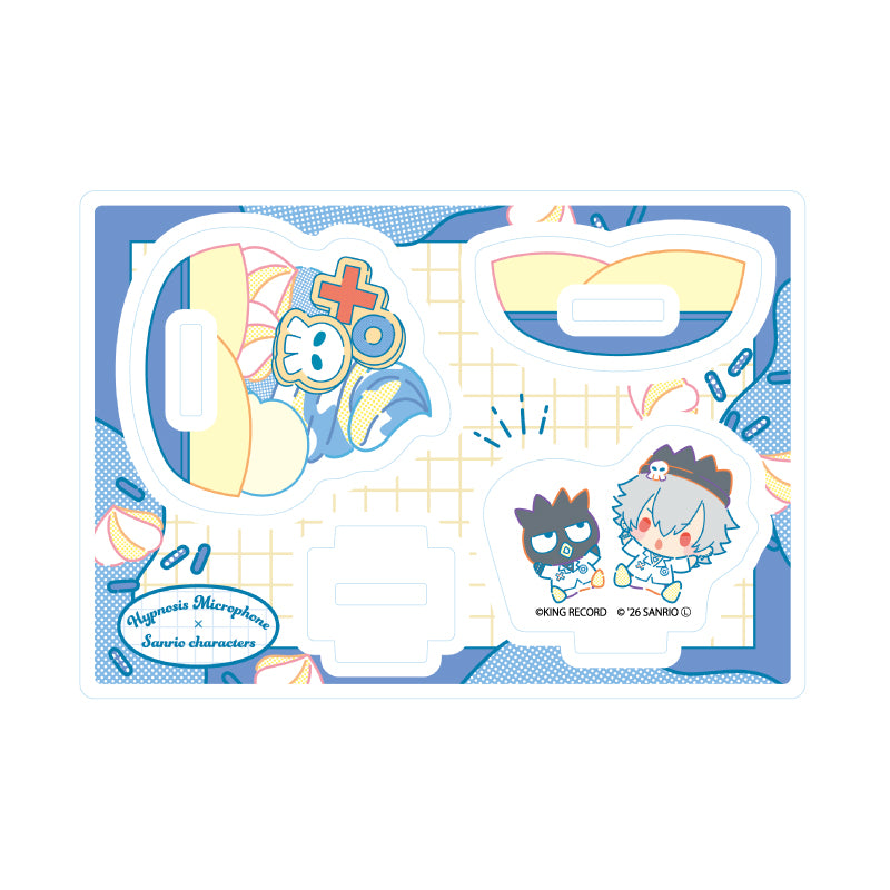 ゆらゆらアクリルスタンド ヒプノシスマイク SANRIO NAKAYOKU EDIT 04 碧棺左馬刻×バッドばつ丸(コラボイラスト)【予約商品】