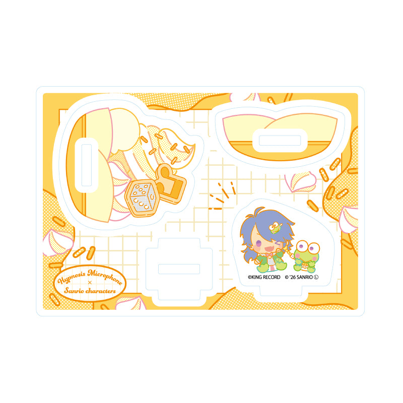 ゆらゆらアクリルスタンド ヒプノシスマイク SANRIO NAKAYOKU EDIT 09 有栖川帝統×けろけろけろっぴ(コラボイラスト)【予約商品】