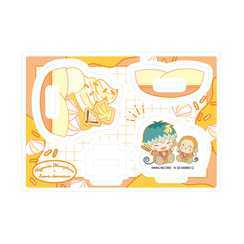 ゆらゆらアクリルスタンド ヒプノシスマイク SANRIO NAKAYOKU EDIT 13 白膠木簓×おさるのもんきち(コラボイラスト)【予約商品】