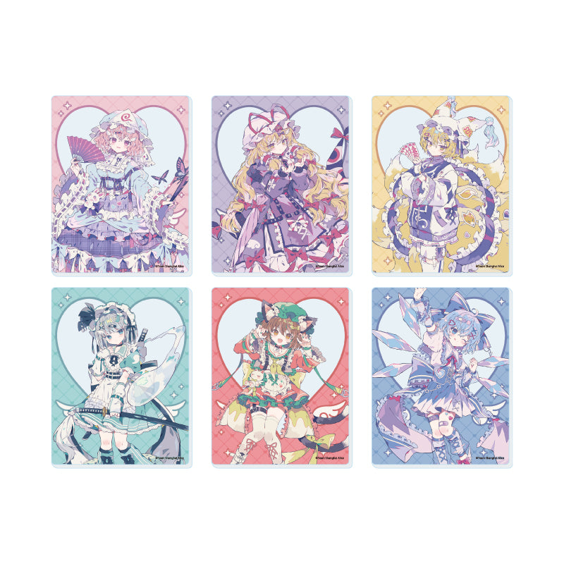 【Box/6】アクリルカード 東方Project 07 天使界隈Ver.(描き起こしイラスト)【予約商品】