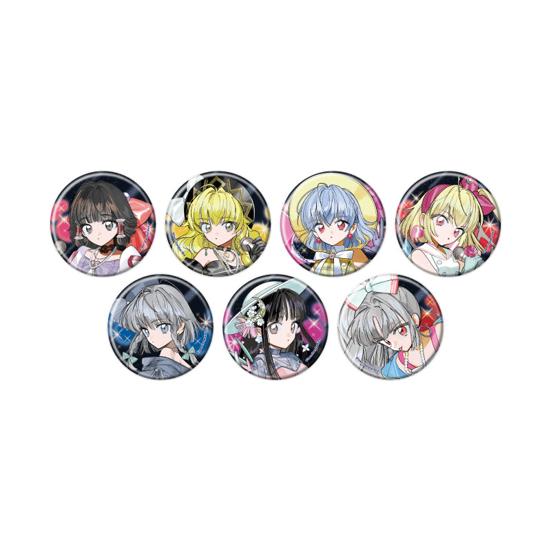 【Box/7】缶バッジ 東方Project 19 レトロアイドルVer.(描き起こしイラスト)【予約商品】