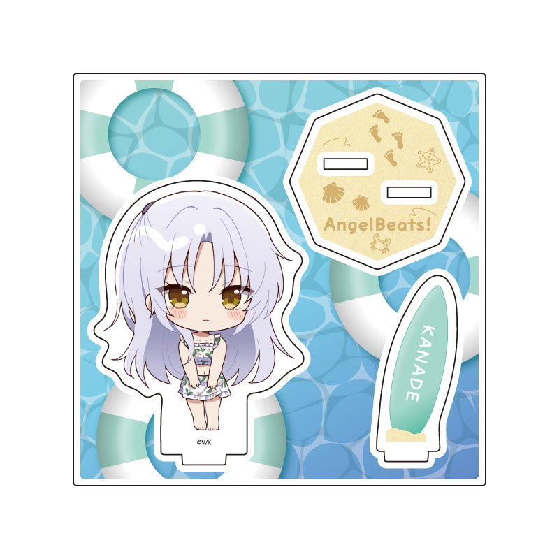 アクリルスタンドプレート Angel Beats!&Charlotte 09 立華かなで(ミニキャライラスト)【予約商品】