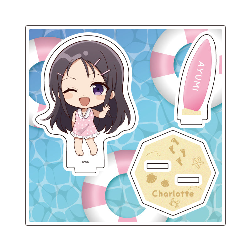 アクリルスタンドプレート Angel Beats!&Charlotte 10 乙坂歩未(ミニキャライラスト)【予約商品】