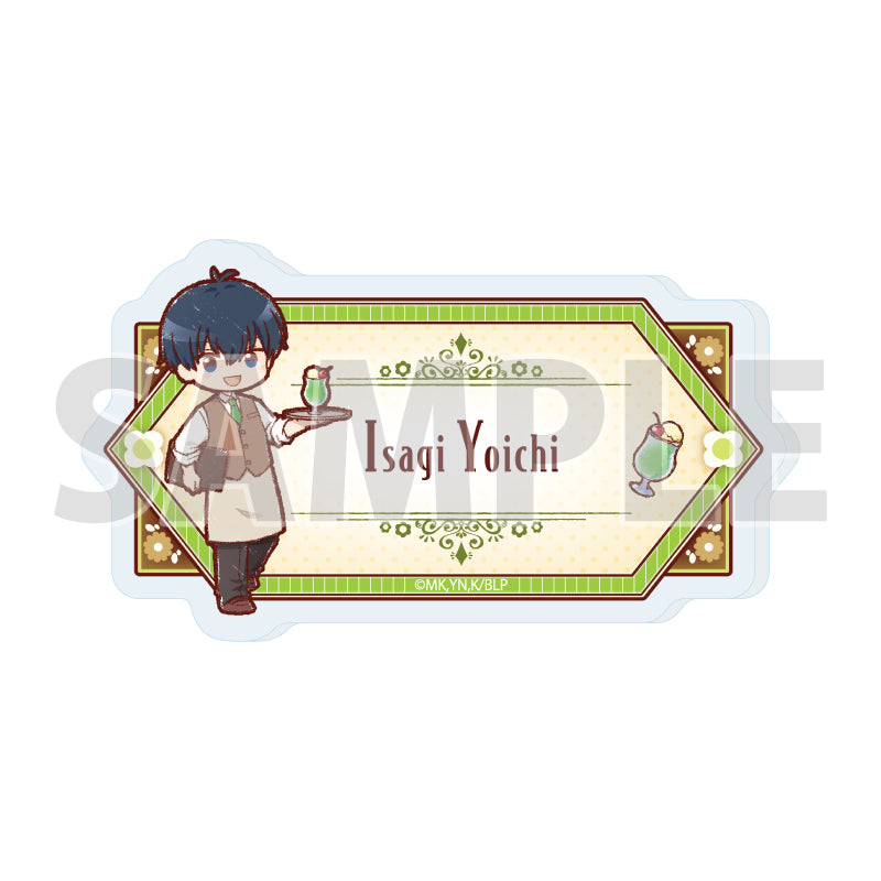 おなまえアクリルプレートバッジ ブルーロック 20 潔世一 レトロカフェVer.(グラフアートイラスト)【予約商品】