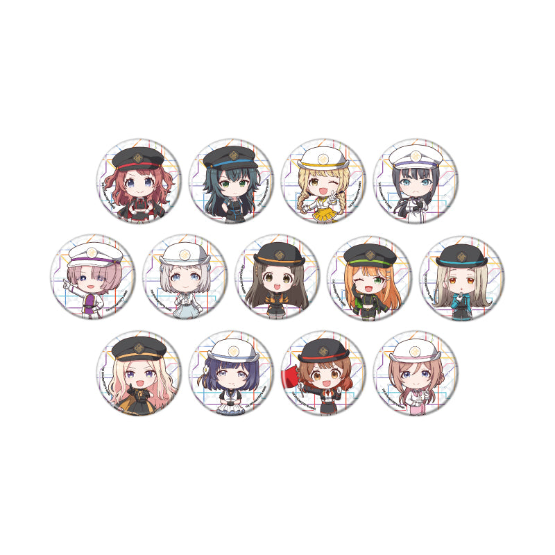 【Box/13】缶バッジ 学園アイドルマスター 06 駅員風衣装Ver.(ミニキャライラスト)