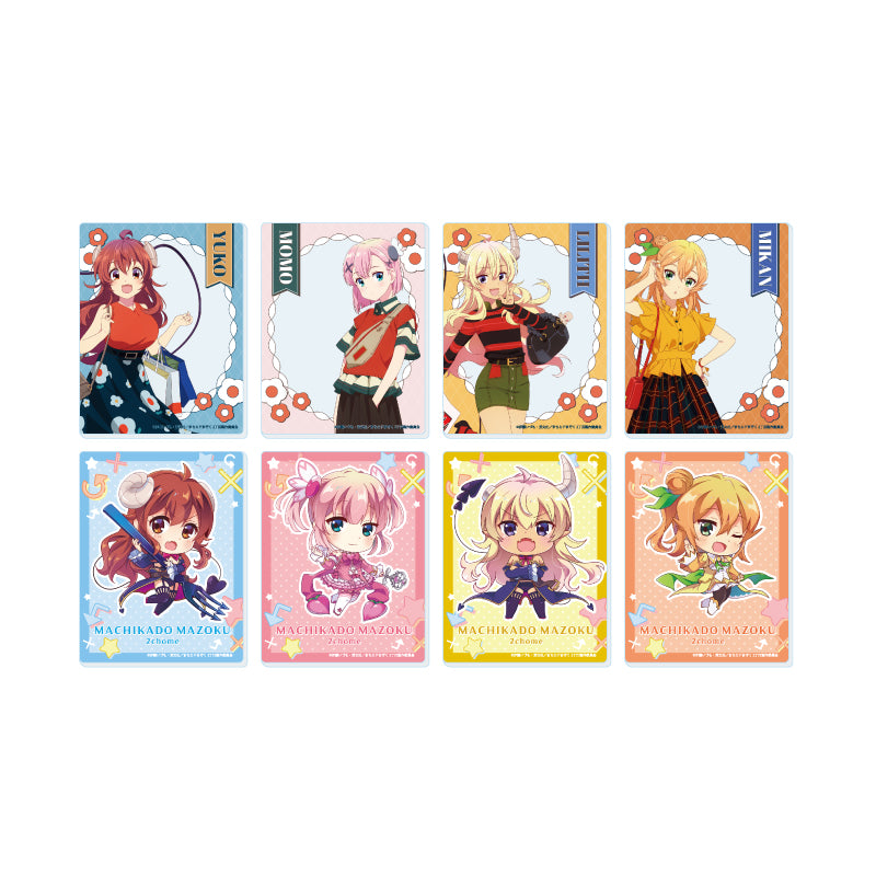 【BOX/8】アクリルカード まちカドまぞく 2丁目 01 おめかしVer.(公式&描き下ろしイラスト)【予約商品】