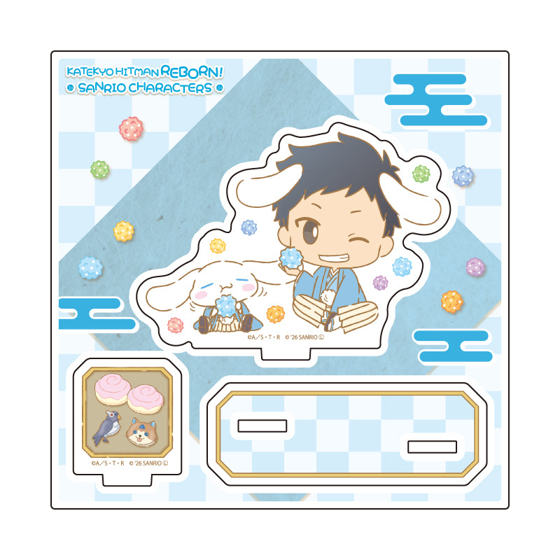 アクリルスタンドプレート 家庭教師ヒットマンREBORN!×SANRIO CHARACTERS 14 山本武×シナモロール(コラボイラスト)【予約商品】