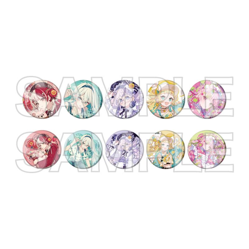 【Box/10】マット加工缶バッジ(57mm) 複数イラストレーター×チュッパチャプス 01 コラボイラスト【予約商品】