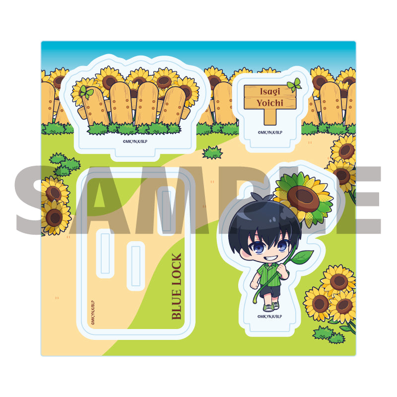アクリルスタンドプレート ブルーロック 14 潔世一 カラフルサンフラワーVer.(ミニキャライラスト)【予約商品】