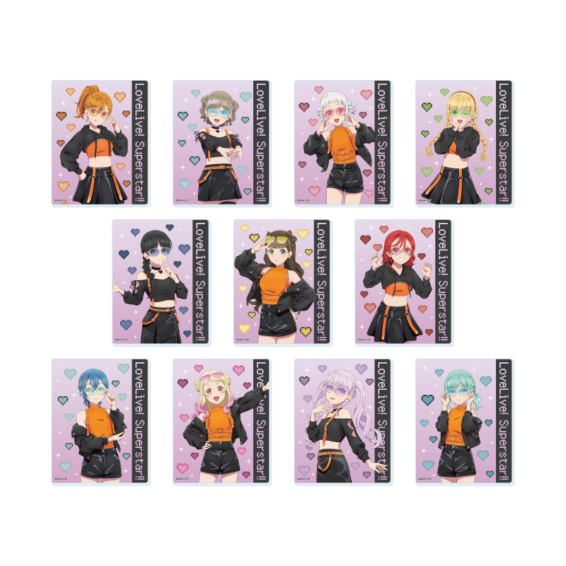 【BOX/11】アクリルカード ラブライブ!スーパースター!! 03 ロックテイストVer.(描き下ろしイラスト)【予約商品】
