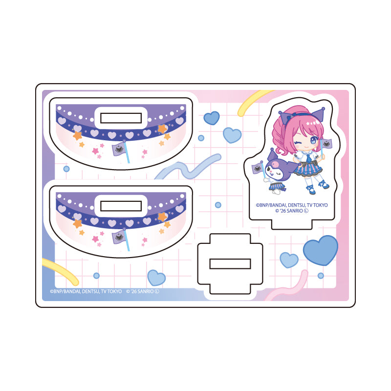 ゆらゆらアクリルスタンド アイカツスターズ!×サンリオキャラクターズ 02 桜庭ローラ×クロミ(コラボイラスト(ミニキャラ))【予約商品】