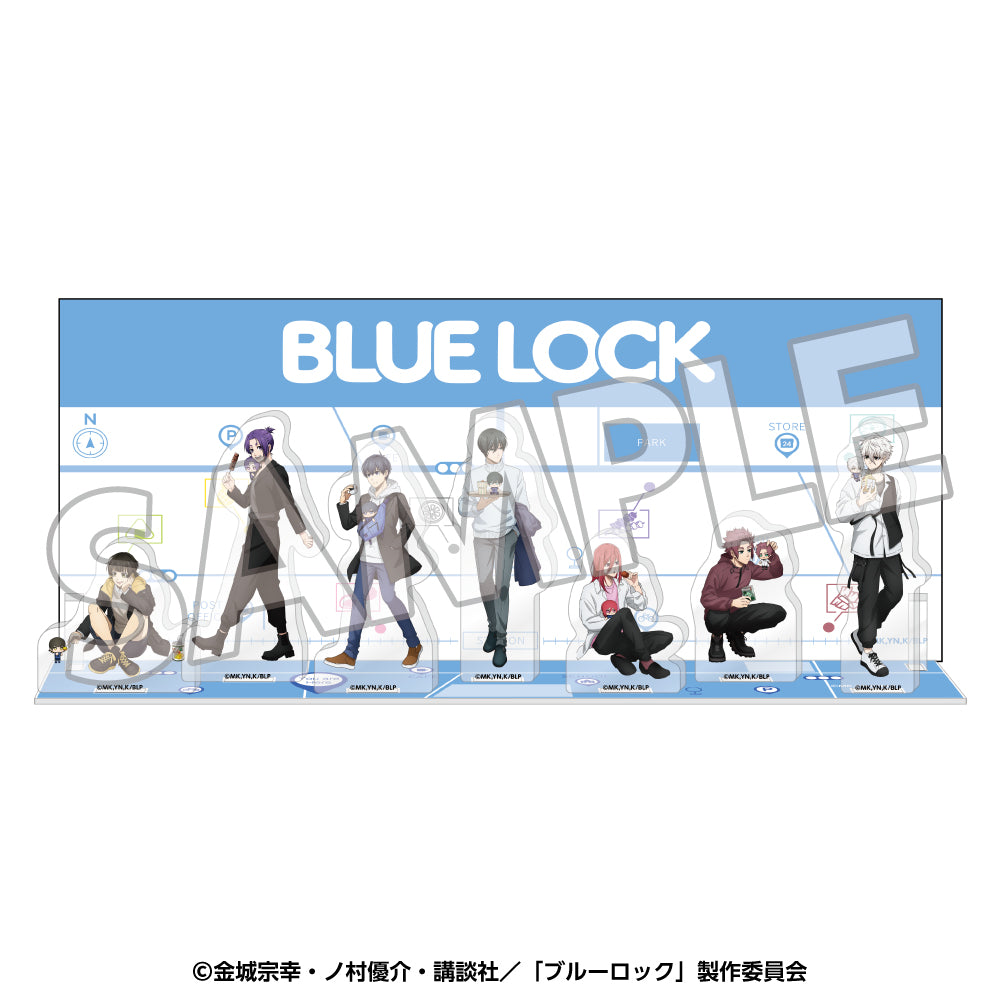 ブルーロック 背景カード付 アクリルジオラマスタンド メモリアル もぐぬいと食べ歩き【予約商品】