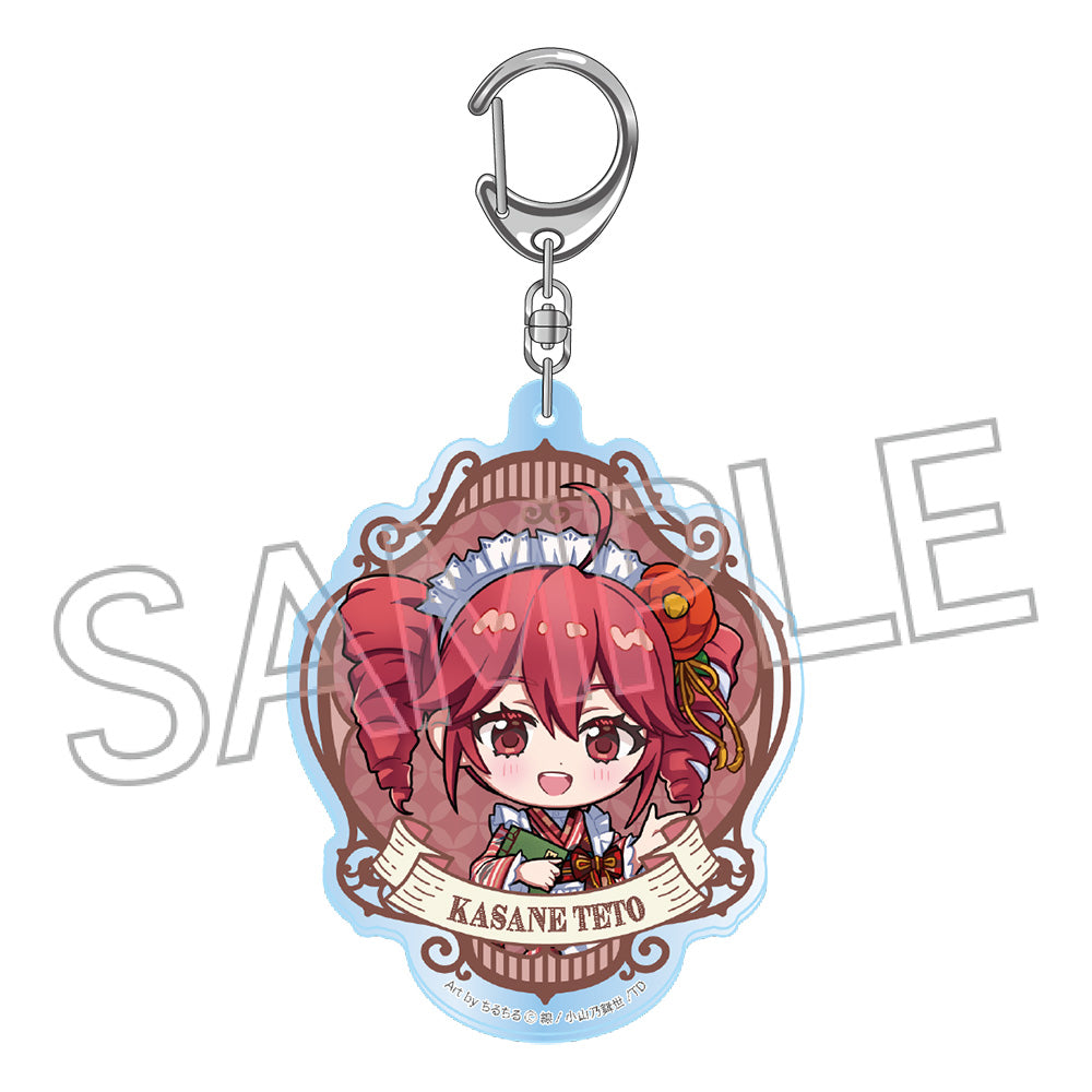 重音テト 和風モダンカフェ アクリルキーホルダー デフォルメA【予約商品】