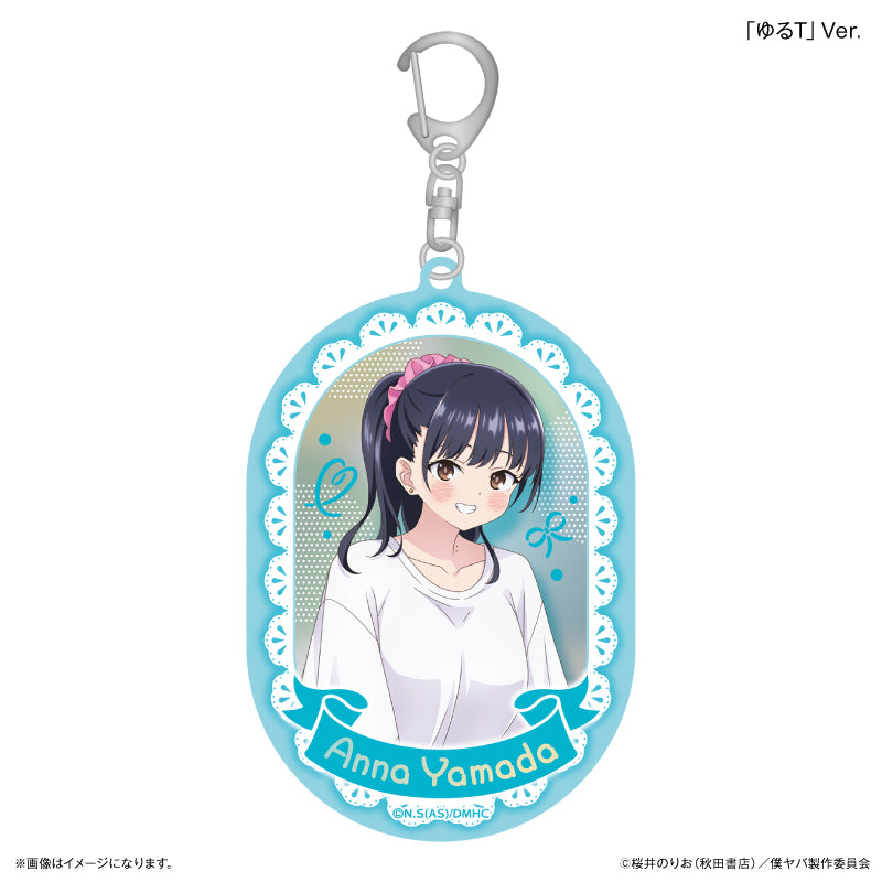 僕の心のヤバイやつ 部屋着コーデ 山田杏奈 おおきめミラーアクリルキーホルダー ゆるT Ver.【予約商品】