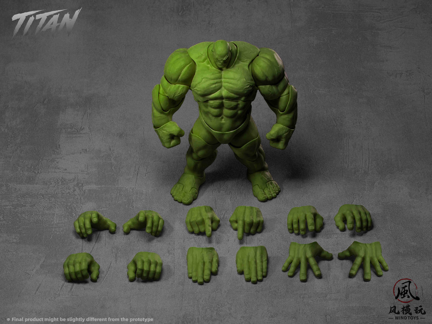 WIND TOYS 1/12スケール 可動フィギュア素体 タイタン FMW010 グリーン【予約商品】