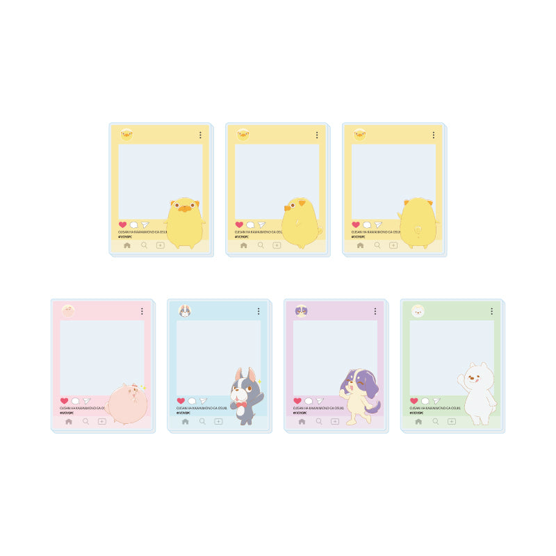 【Box/7】アクリルカード おじさんはカワイイものがお好き。 01 公式イラスト【予約商品】
