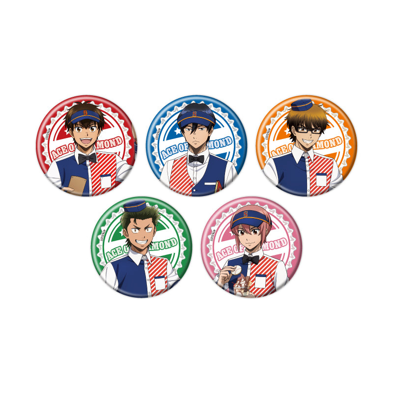 【Box/5】缶バッジ ダイヤのA act II -Second Season- 09 ダイナーVer.(描き下ろしイラスト)【予約商品】