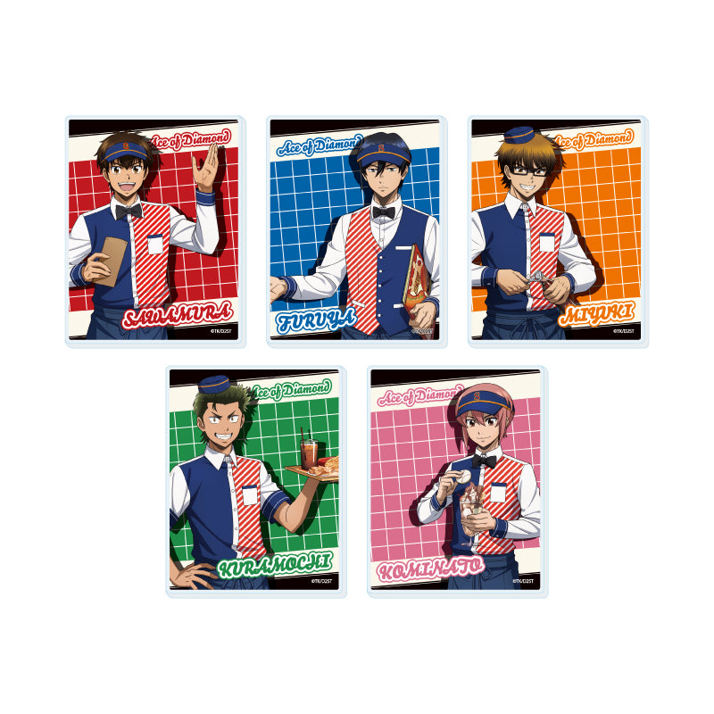 【Box/5】アクリルカード ダイヤのA act II -Second Season- 05 ダイナーVer.(描き下ろしイラスト)【予約商品】