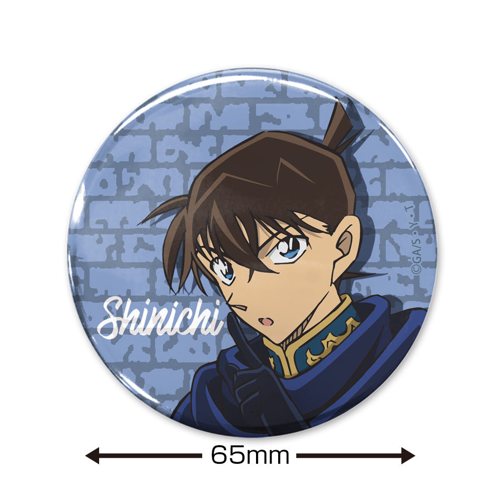 名探偵コナン 工藤新一 65mm缶バッジ 黒衣の騎士Ver.【予約商品】