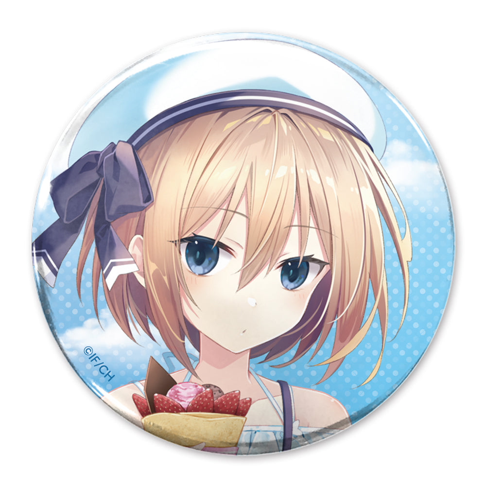 超次元ゲイム ネプテューヌ 描き下ろし ブラン 65mm缶バッジ スイーツ