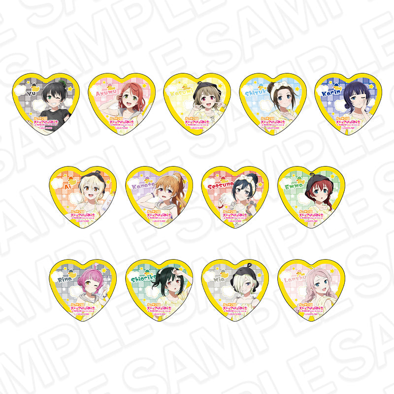 【Box/13】ラブライブ!虹ヶ咲学園スクールアイドル同好会 ハート型カンバッジ サウナVer.【予約商品】