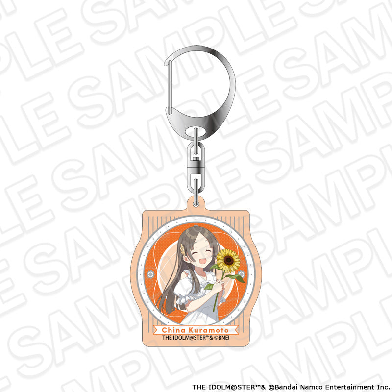 学園アイドルマスター オーロラアクリルキーホルダー 倉本千奈 sunflower Ver.【予約商品】