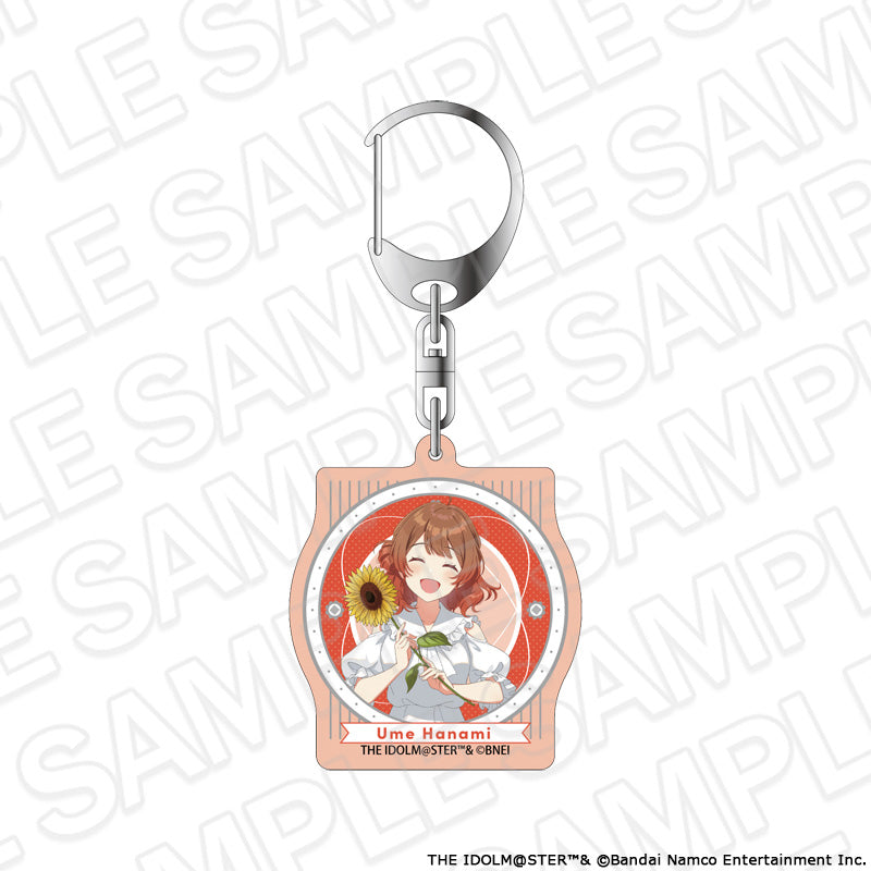 学園アイドルマスター オーロラアクリルキーホルダー 花海佑芽 sunflower Ver.【予約商品】