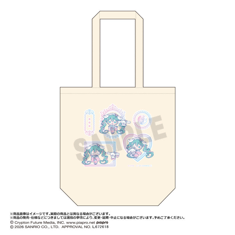 初音ミク×シナモロール 夢桜Ver. トートバッグ B【予約商品】 - Tokyo