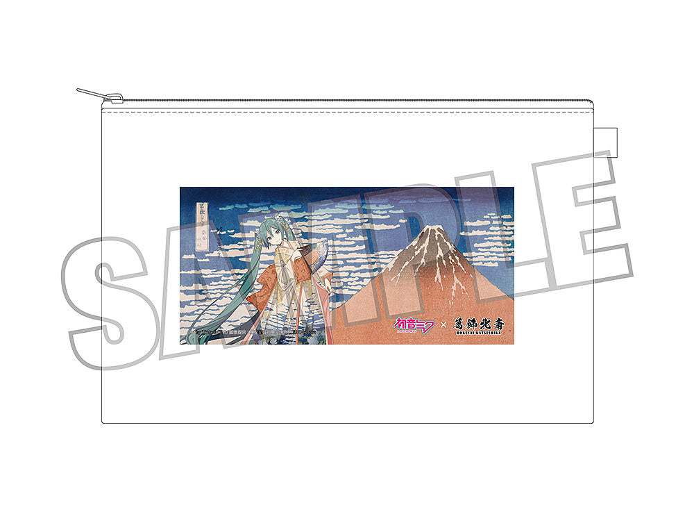 葛飾北斎×初音ミク iXima ポーチ 凱風快晴【予約商品】