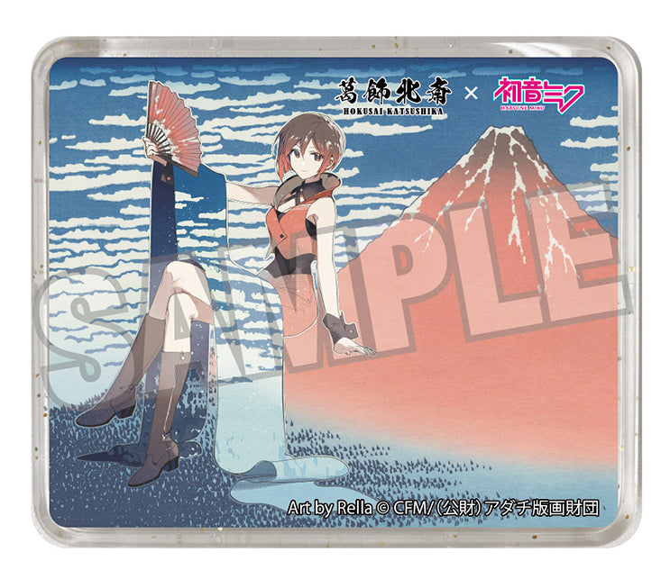 葛飾北斎×初音ミク Rella 立体マグネット MEIKO 凱風快晴【予約商品】