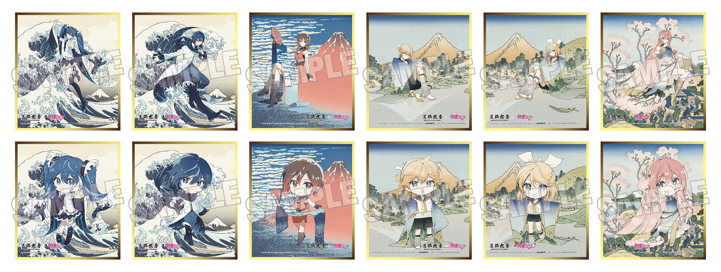 【Box/12】葛飾北斎×初音ミク Rella 色紙【予約商品】