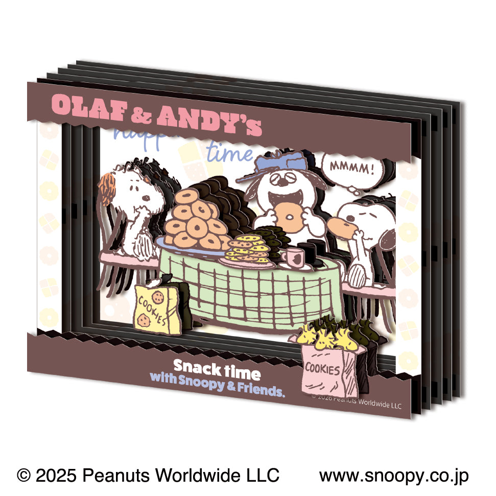 PEANUTS ペーパーシャドーアートミニ SA-M105 おやつの時間【予約商品】