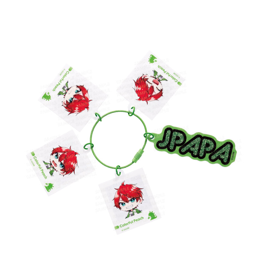 カラフルピーチ じゃらじゃらキーホルダー 喜怒哀楽シリーズ じゃぱぱ【予約商品】