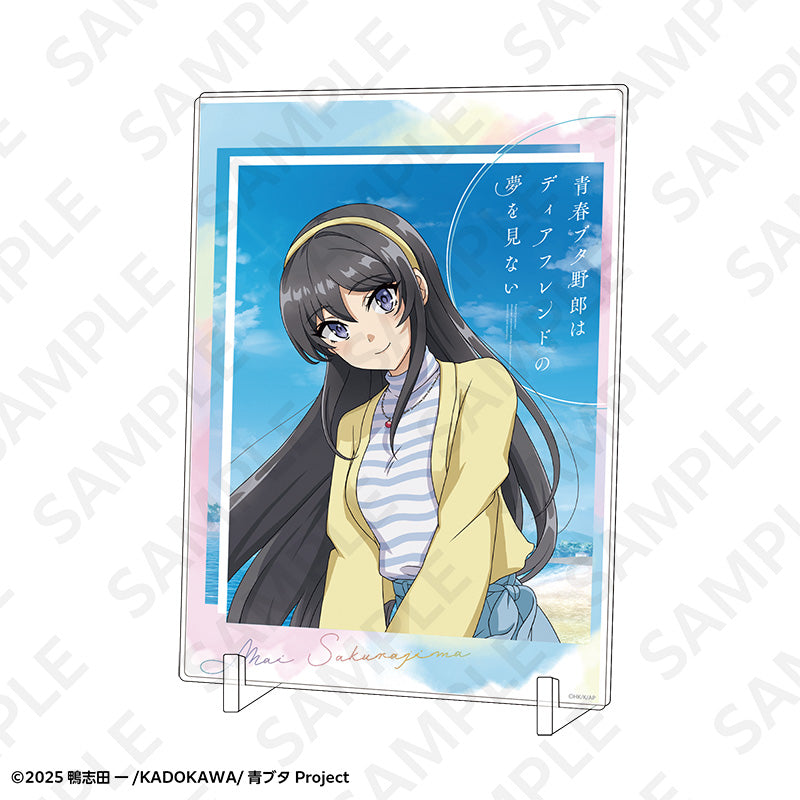 青春ブタ野郎はディアフレンドの夢を見ない A5アクリルパネル 春のお出かけVer. 桜島麻衣【予約商品】