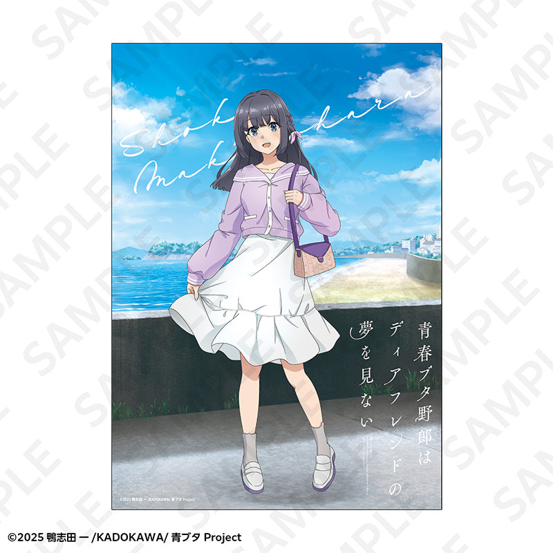 青春ブタ野郎　カドスト限定　ラバープレイマット　牧之原翔子 ver. 絶版激レア 青春ブタ野郎はディアフレンドの夢を見ない A2マット加工ポスター 春の