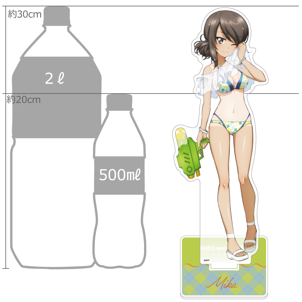 ガールズ&パンツァー 最終章 描き下ろし特大アクリルスタンド ミカ/水鉄砲 日焼けVer.【予約商品】