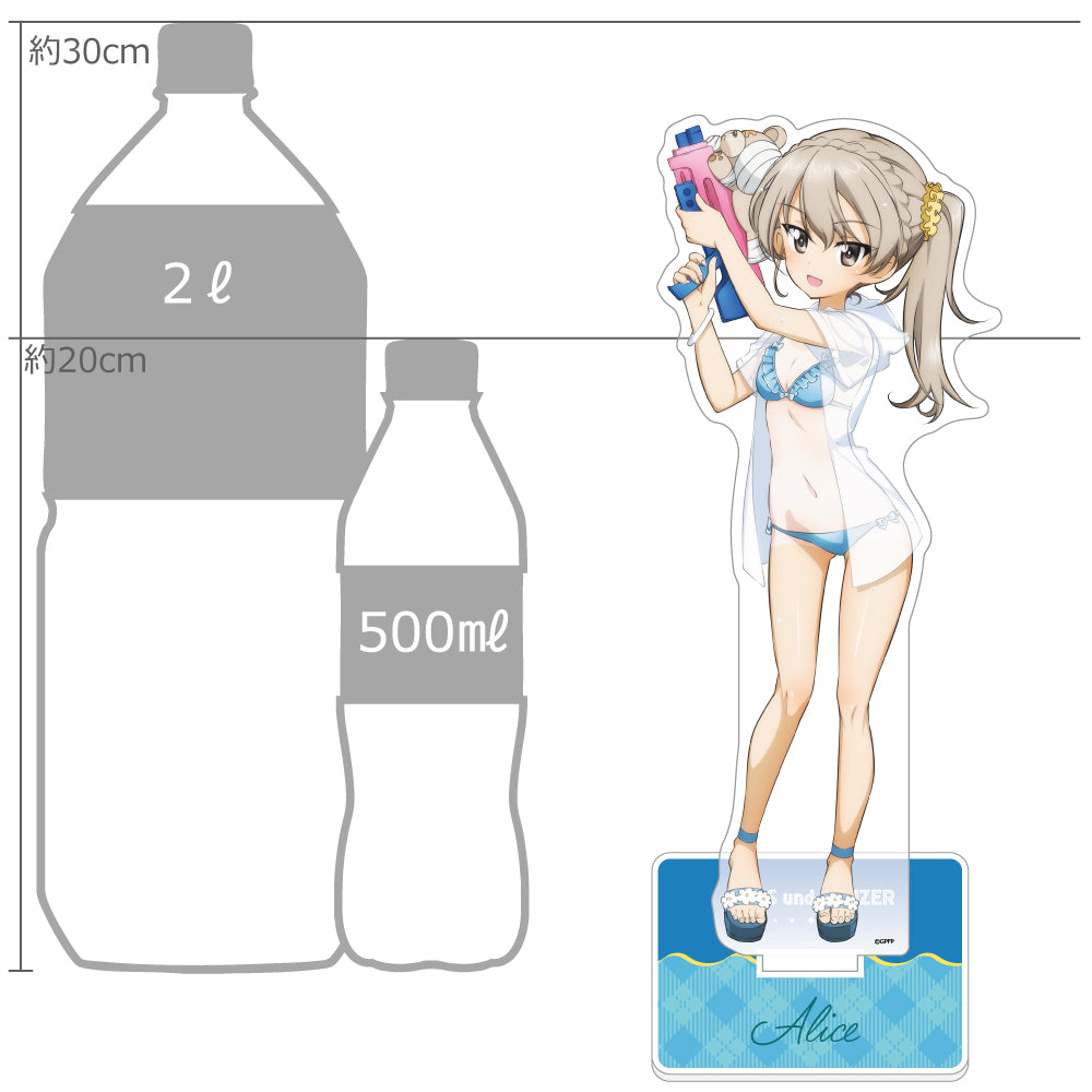 ガールズ&パンツァー 最終章 描き下ろし特大アクリルスタンド 島田愛里寿/水鉄砲 日焼けVer.【予約商品】