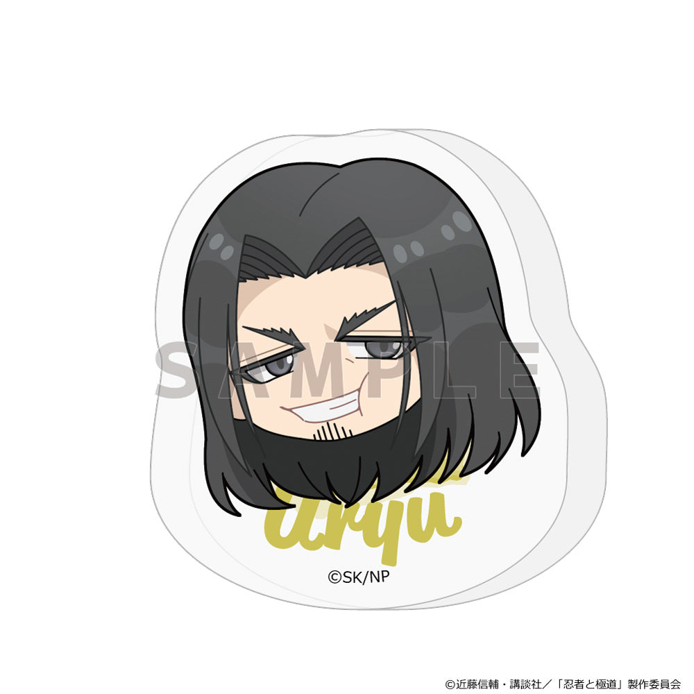 忍者と極道 生首アクリルブロック 邪樹右龍/休日【予約商品】