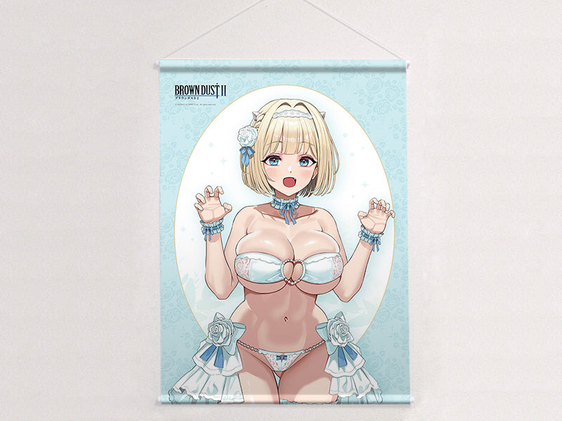 ブラウンダスト2 描き下ろしB2タペストリー ユースティア/ウエディング水着 Wスエード【予約商品】