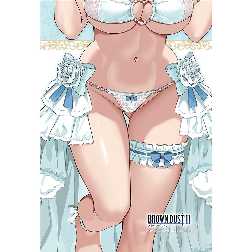 ブラウンダスト2 描き下ろしまくらカバー ユースティア/ウエディング水着【予約商品】