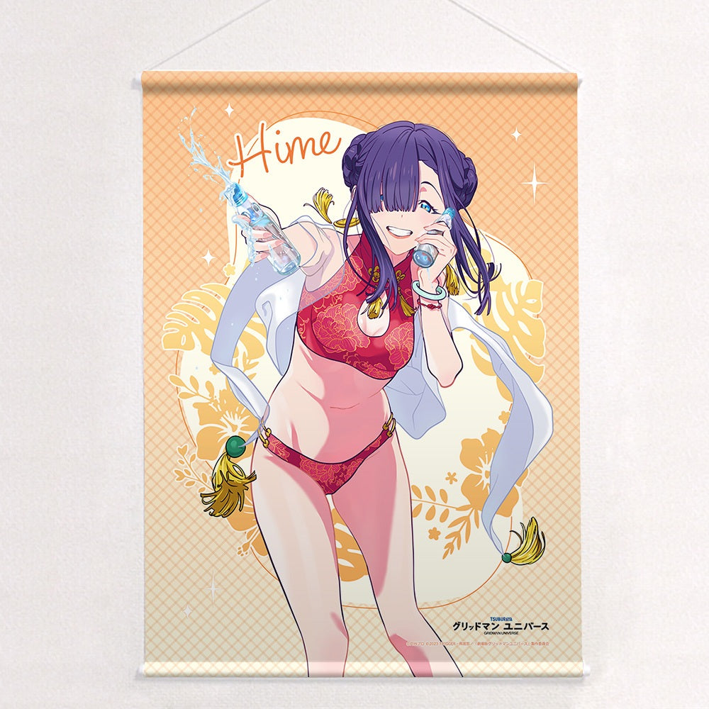 グリッドマン ユニバース 描き下ろしB2タペストリー ひめ/水着 Wスエード【予約商品】