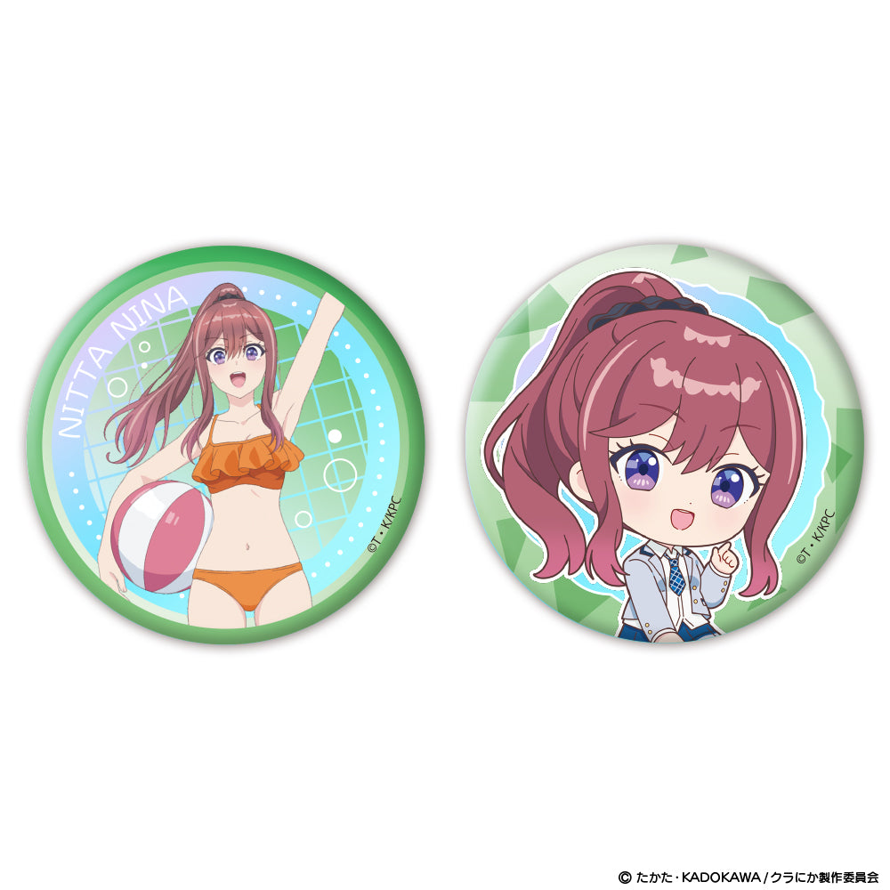 クラスで2番目に可愛い女の子と友だちになった オーロラ缶バッジ2個