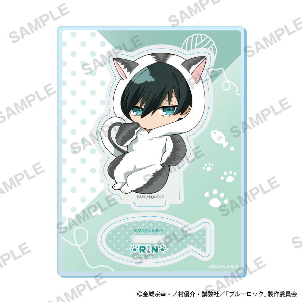 ブルーロック ミニキャラアクリルスタンド 着ぐるみ猫Ver. 糸師凛【予約商品】