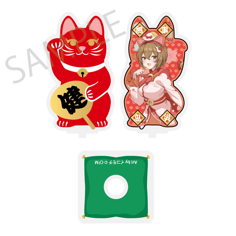 初音ミク×招き猫×真夏の熊谷 まわるダイカットアクリルスタンド MEIKO Art by イコモチ【予約商品】