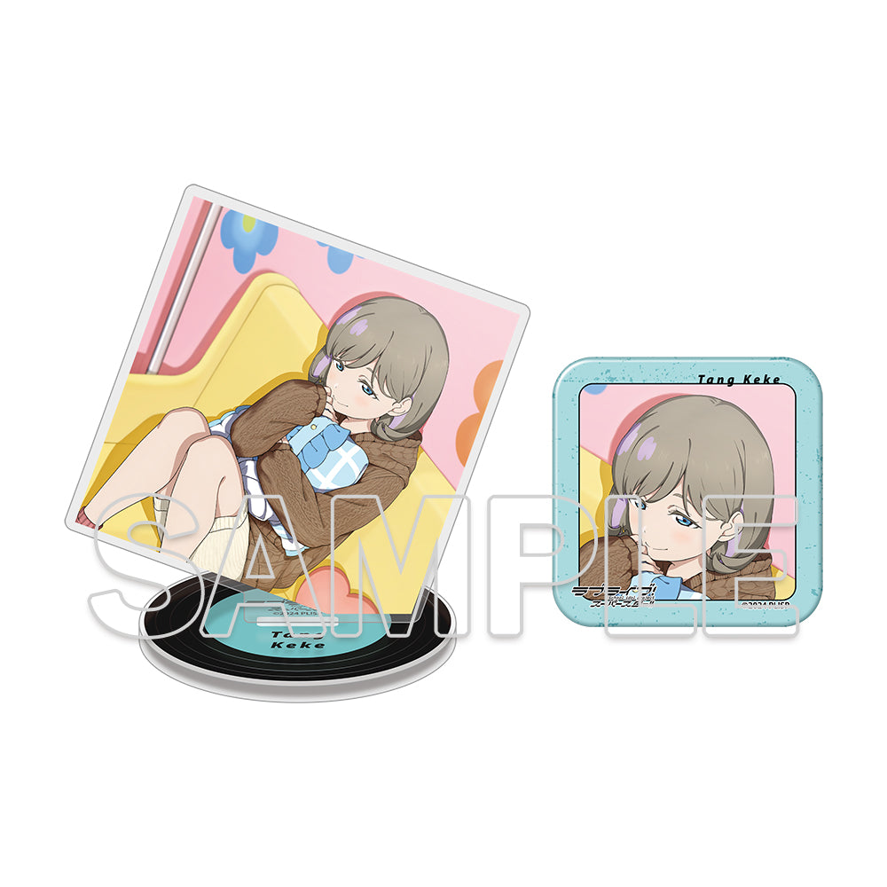 唐可可 缶バッジ 4h ラブライブ!スーパースター!! ましかくアクリルプレート&缶バッジ