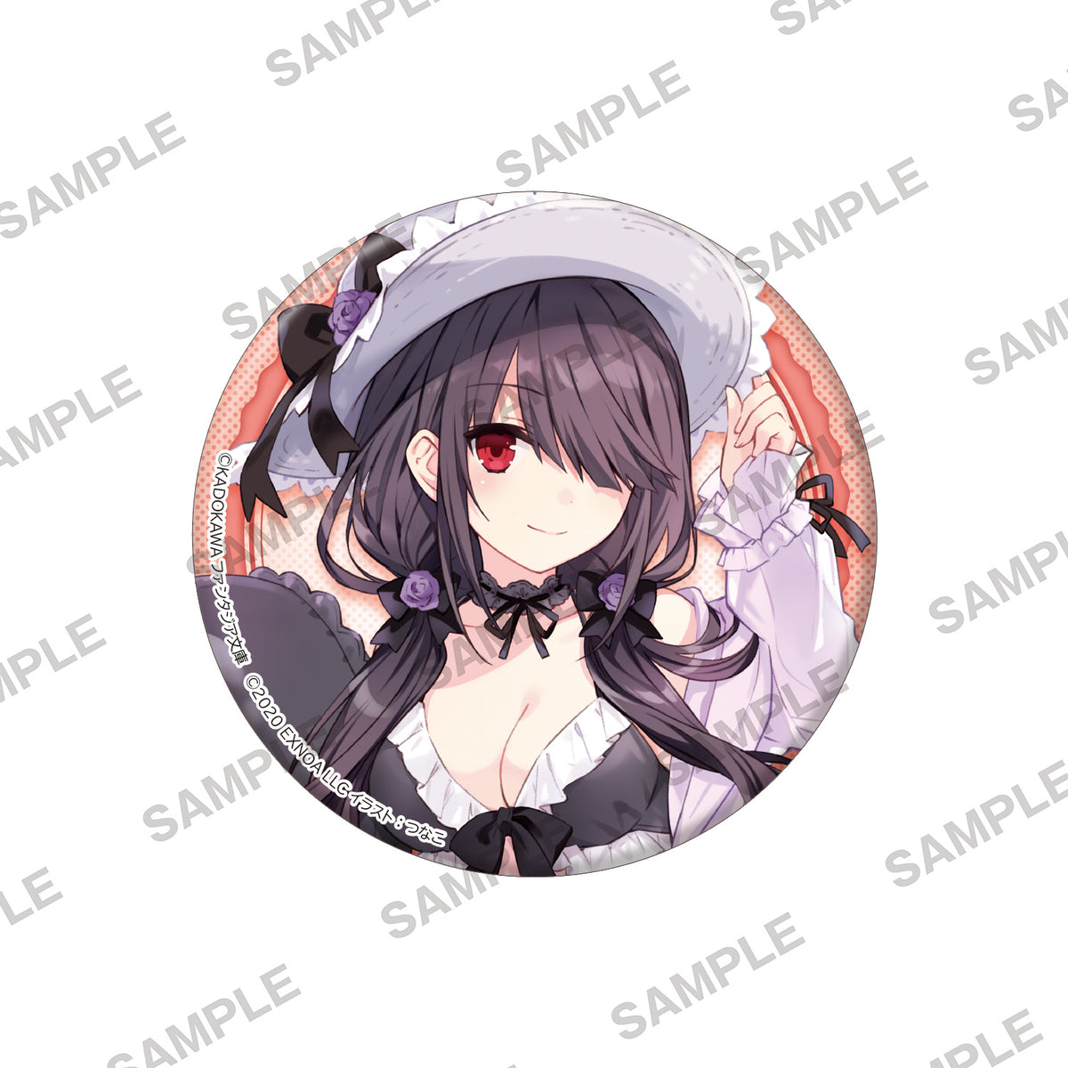 デート・ア・ライブ ビッグホログラム缶バッジ 時崎狂三 水着Ver. A【予約商品】