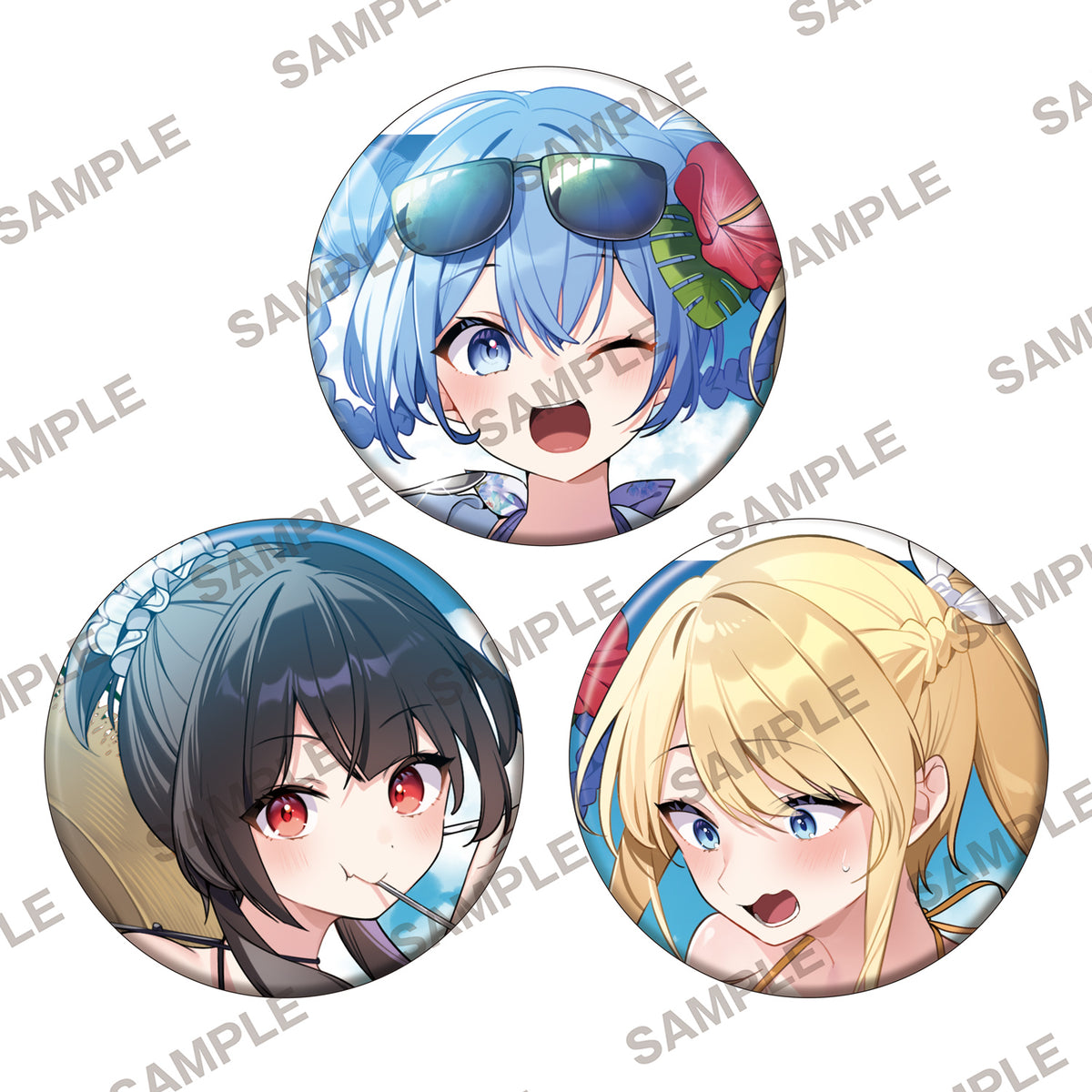 この素晴らしい世界に祝福を! 描き下ろし缶バッジ3個セット アクア&めぐみん&ダクネス【予約商品】