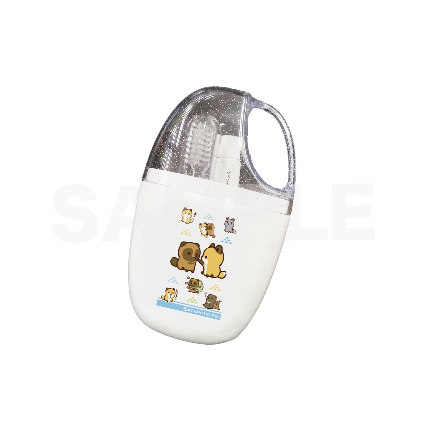 タヌキとキツネ 歯ブラシコップセット 02 タヌキ&キツネ&オオカミ&クマ(Childhood Memories)【お取り寄せ商品】