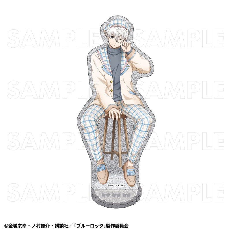 ブルーロック チェックセーラーStyle グリッターアクリルスタンド 凪誠士郎【予約商品】